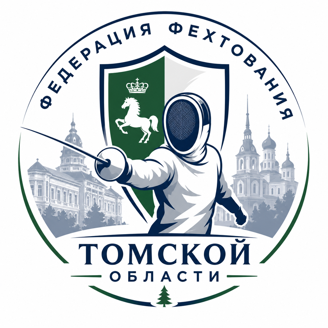 Эмблема Федерации фехтования Томской области