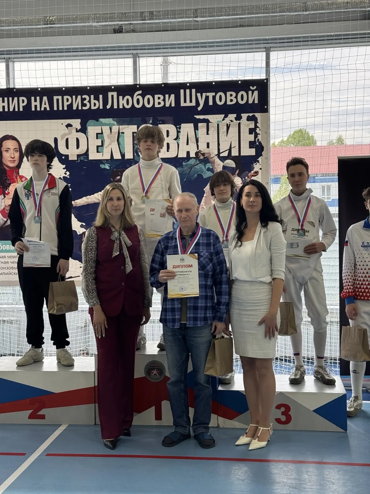 Томские фехтовальщики на турнире